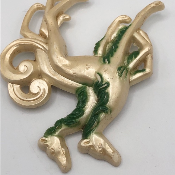 Vintage 1920s Art Deco Flapper Dog brooch pin - Picture 3 of 7